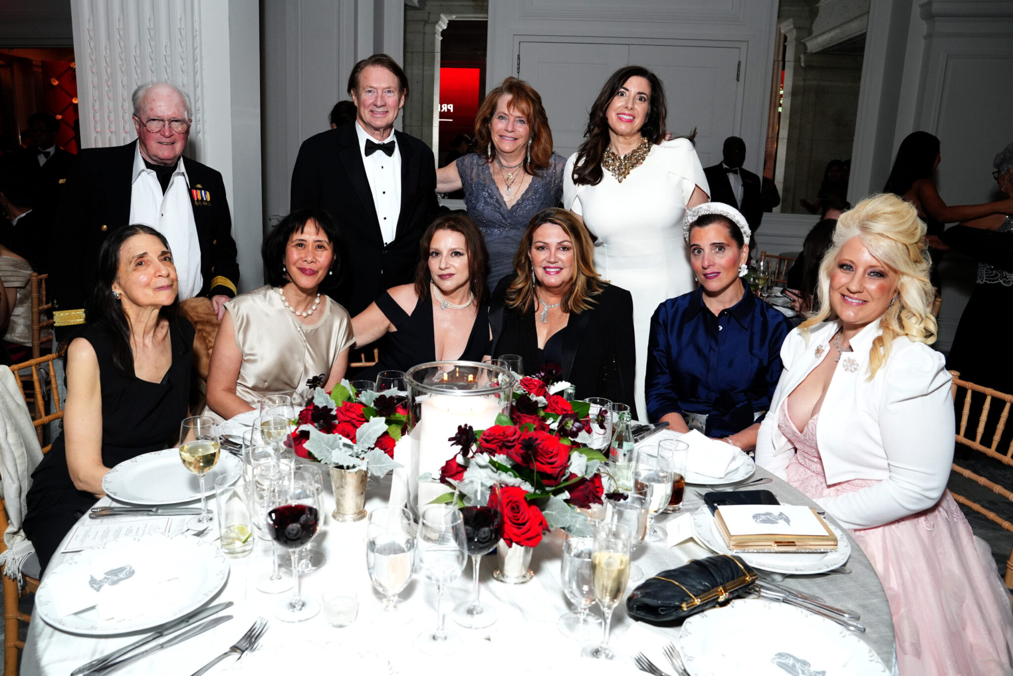 NEW YORK, NEW YORK - OCTOBER 23: Christian Beherman (4th L), Nina Yacavino (2nd R) and Denise Fraile (R) attend the Princess Grace Awards at The Pierre Hotel on October 23, 2024 in New York City. (Photo by Jared Siskin/Patrick McMullan via Getty Images)